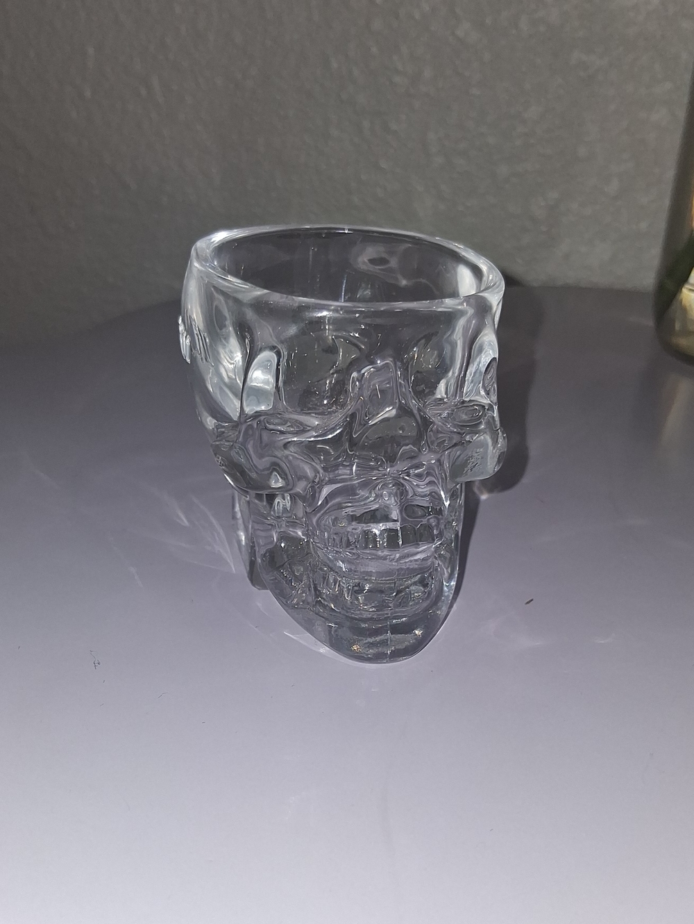 Clear Glass Skull Shot Glass - Home Accents (One)